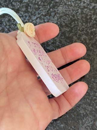Targhetta gesso ceramico Un bimbo impara...
