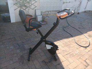 Bicicleta Estática Plegable Negra
