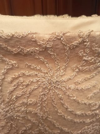 Falda beige con textura