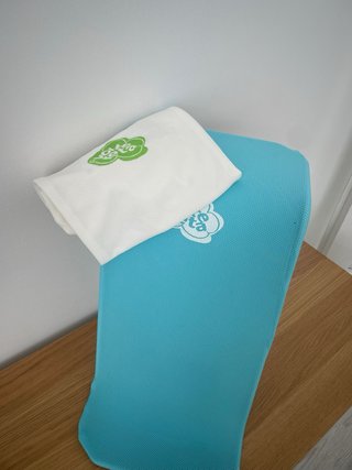 Hamaca de baño bebé Voltereta azul