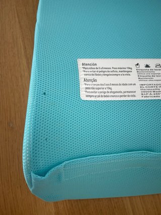 Hamaca de baño bebé Voltereta azul