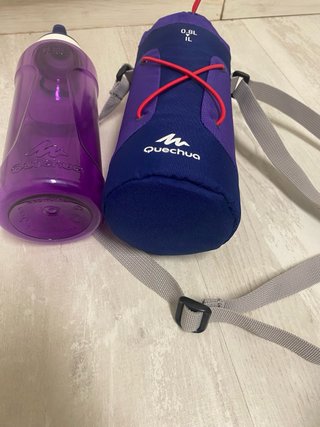 Botella Morada con Funda Isotérmica