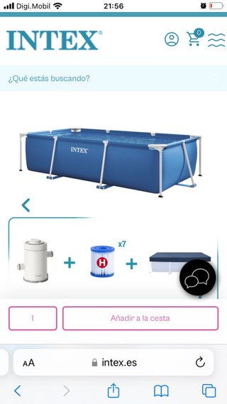 Piscina Desmontable Intex 3x2m Azul