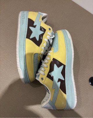 BAPE Zapatillas Deportivas Amarillas y Azules