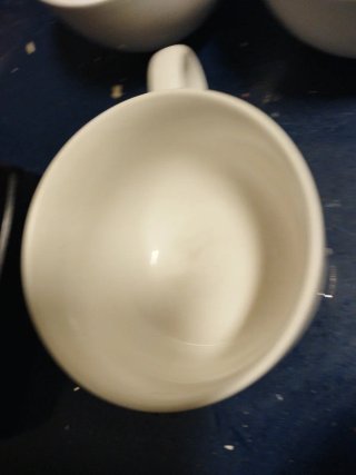 4 Tazas de desayuno de porcelana