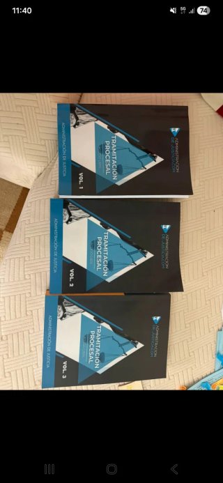 Temario Tramitación Procesal (Vol. 1, 2, 3)