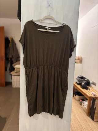 Vestido Verano Mujer Verde Oliva