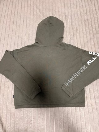 Sudadera Converse con cremallera verde oliva