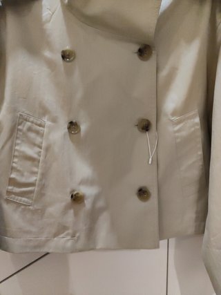 Gabardina Mango Beige Nueva