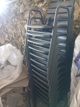 Sillas aluminio negras  690805532