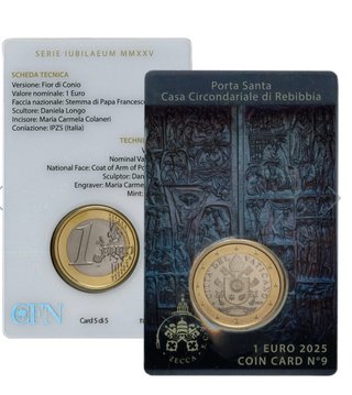 Vaticano 1€ 2025 Coincard