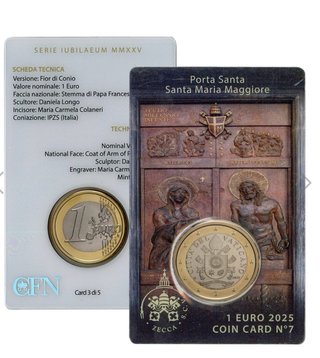 Vaticano 1€ 2025 Coincard