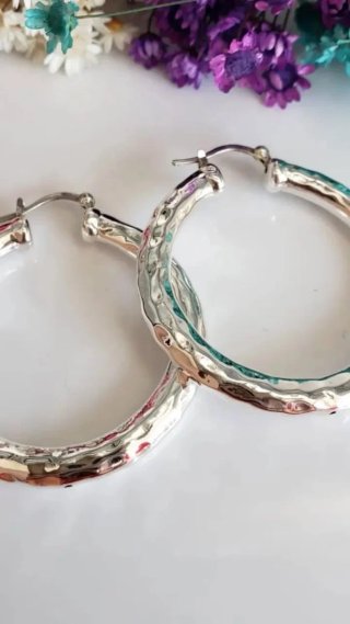 Aros Plata 925 Martillados