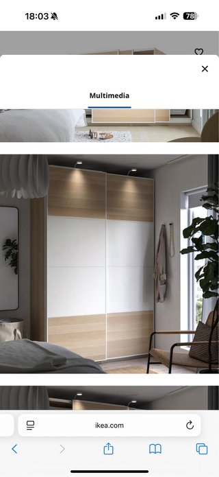 Armario Ikea Roble Blanco Nuevo