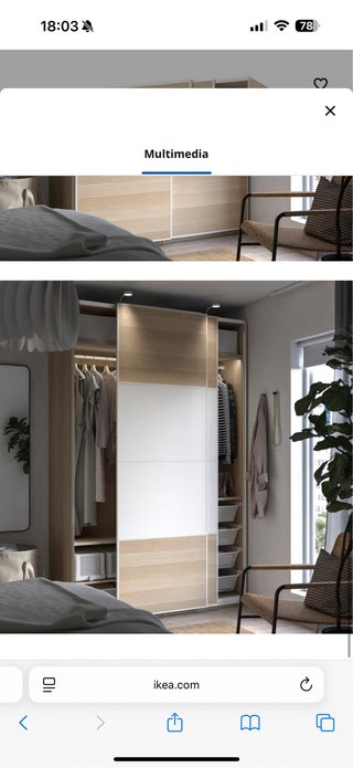 Armario Ikea Roble Blanco Nuevo