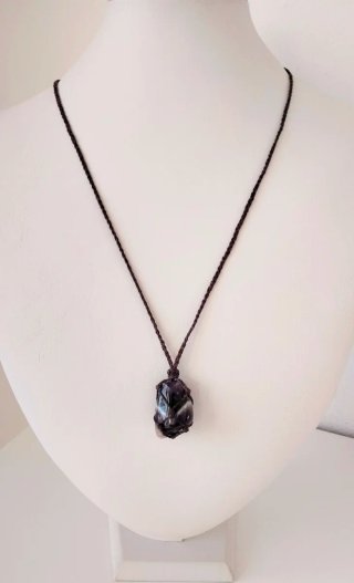 Collana unisex ametista striata