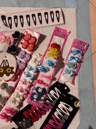 Accessori capelli bambina assortiti upcycling
