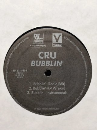 Vinilo CRU - Bubblin' / Live At The Tunnel 12"