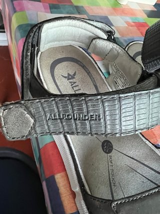 Sandalias Allrounder plateadas talla 38
