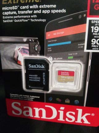 SanDisk Extreme microSDXC 128GB V30 A2 UHS