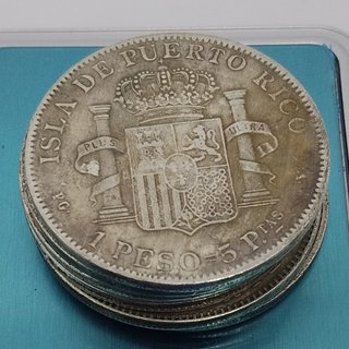 🇪🇦ALFONSO XIII 6 MONEDAS PUERTO RICO / FILIPINAS