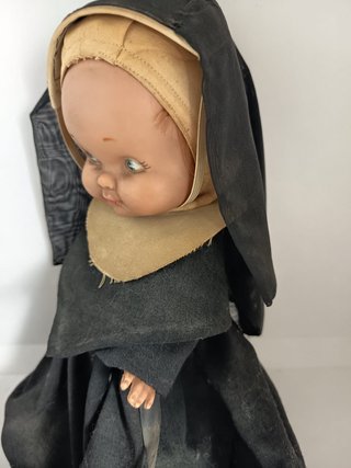 Muñeca Antigua Monja Vintage Años 60