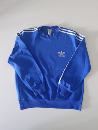 Adidas Sudadera L 40 años Made in Yugoslavia Azul