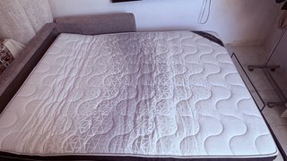 Sofá-cama 140cm con colchón de muelles