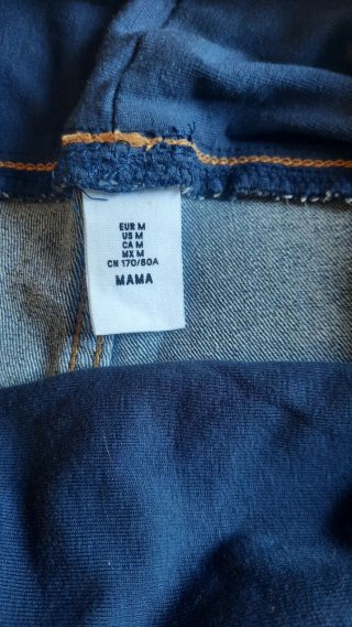 2 Pantalones Premamá y Camiseta Azul