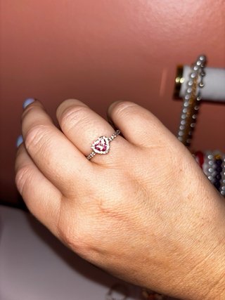 Anillos Pandora Corazón Azul y Rosa originales