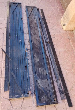 Reja ballesta metálica plegable 197cm