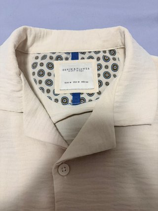Camisa Denim & Flower Beige Talla M