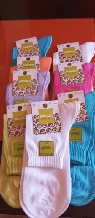 Lote de calcetines Pocholo colores varios Talla 12