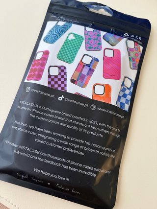 Capa transparente Instacase para iPhone