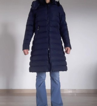 Giubbotto donna blu taglia S lungo