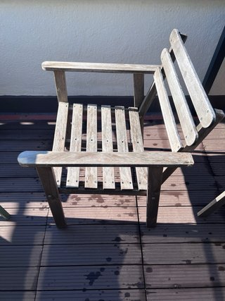 Sillas de madera para mesa exterior