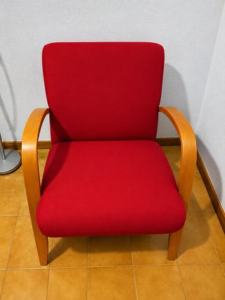 Butaca 1 plaza Ikea roja 65cm
