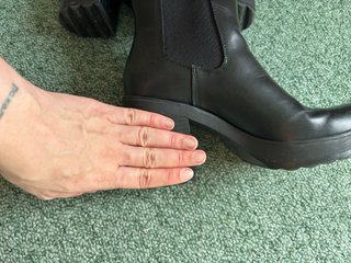Botines tacón negros