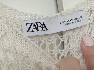 Vestido largo Zara crochet