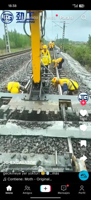 Máquina para cambiar durmientes de vías