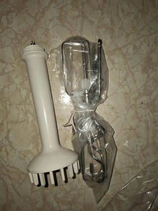 Batidora amasadora blanca