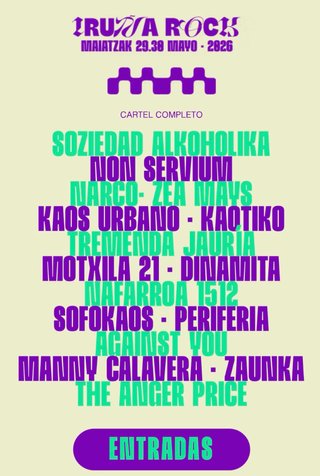 Entradas Iruña Rock Viernes y Sábado