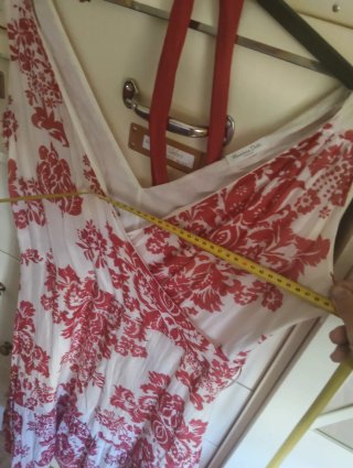 Massimo Dutti Talla L vestido Gasa precioso Estamp