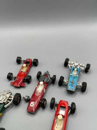 Lote 5 coches Fórmula 1 vintage metal