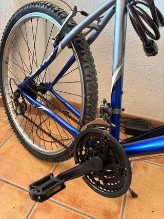 Bicicleta NEW STAR plateada y azul