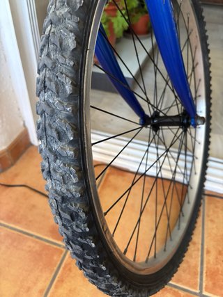 Bicicleta NEW STAR plateada y azul