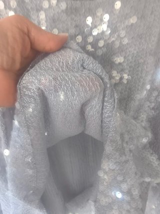 Camisola Zara Lantejoulas Cinza