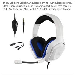 Auriculares The G-Lab Korp Cobalt PS4/PC