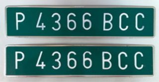 Placas verdes validez 2 meses