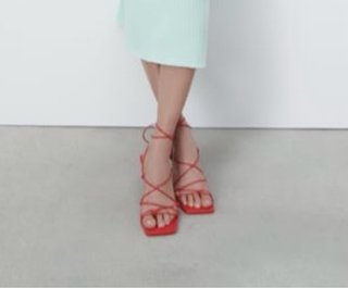 Sandalias Rojas Zara
